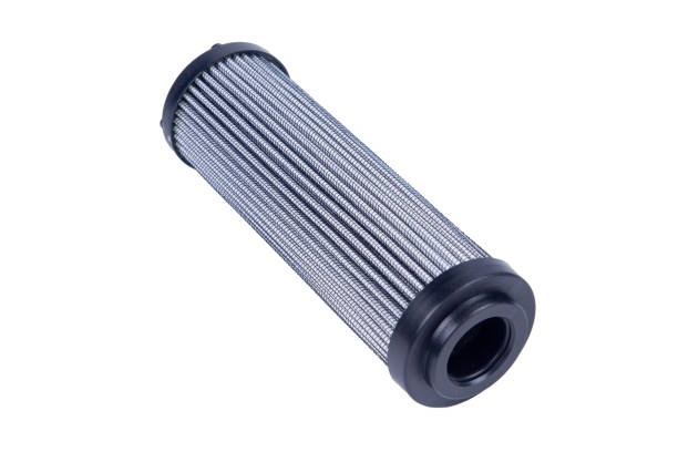air filters for car engine on a white background air filters for car engine on a white background