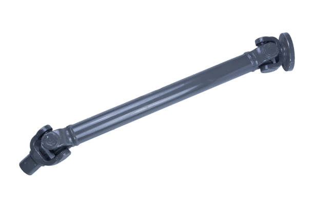 Universal joint cardan shaft in black, isolated on a white background Universal joint cardan shaft in black, isolated on a white background