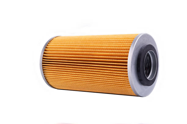 Auto parts accessories : Oil , fuel or air filter for engine car isolated on white background.