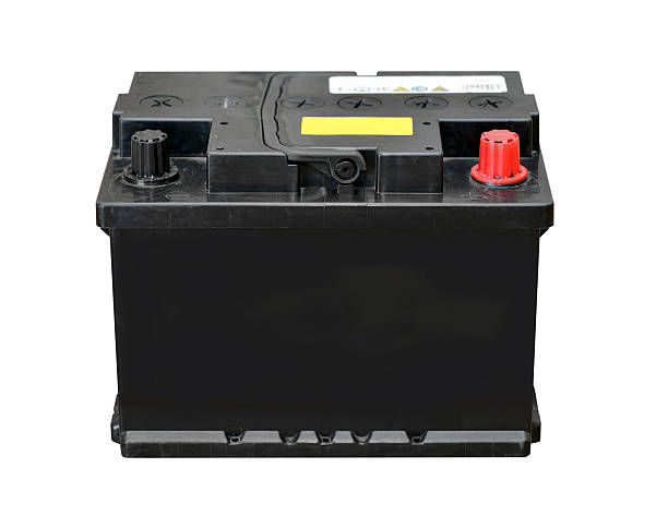 Car battery isolated on white background Car battery isolated on white background