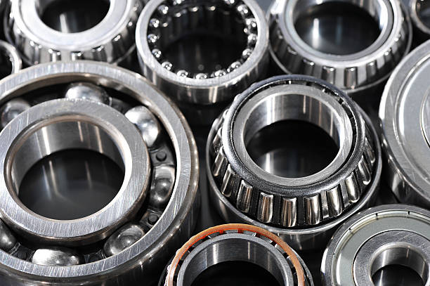 closeup view of several ball-bearings closeup view of several ball-bearings