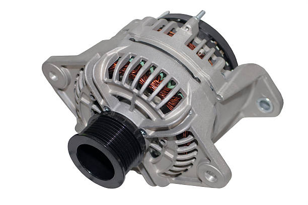 Alternator. Image of car alternator isolated on white background. Alternator. Image of car alternator isolated on white background.